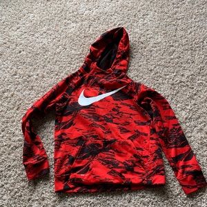 Nike Red and black hoodie